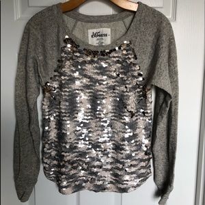 Gray Sweater with Sequins
